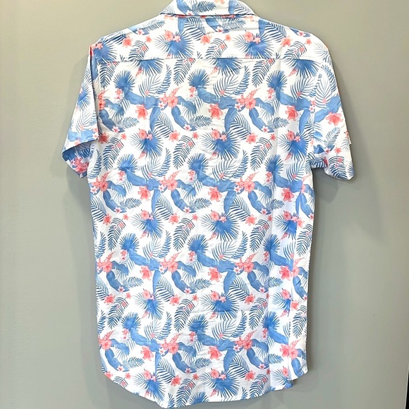 Men's ZYIA Hibiscus Prospect Buttondown Shirt-XL - Picture 6 of 11